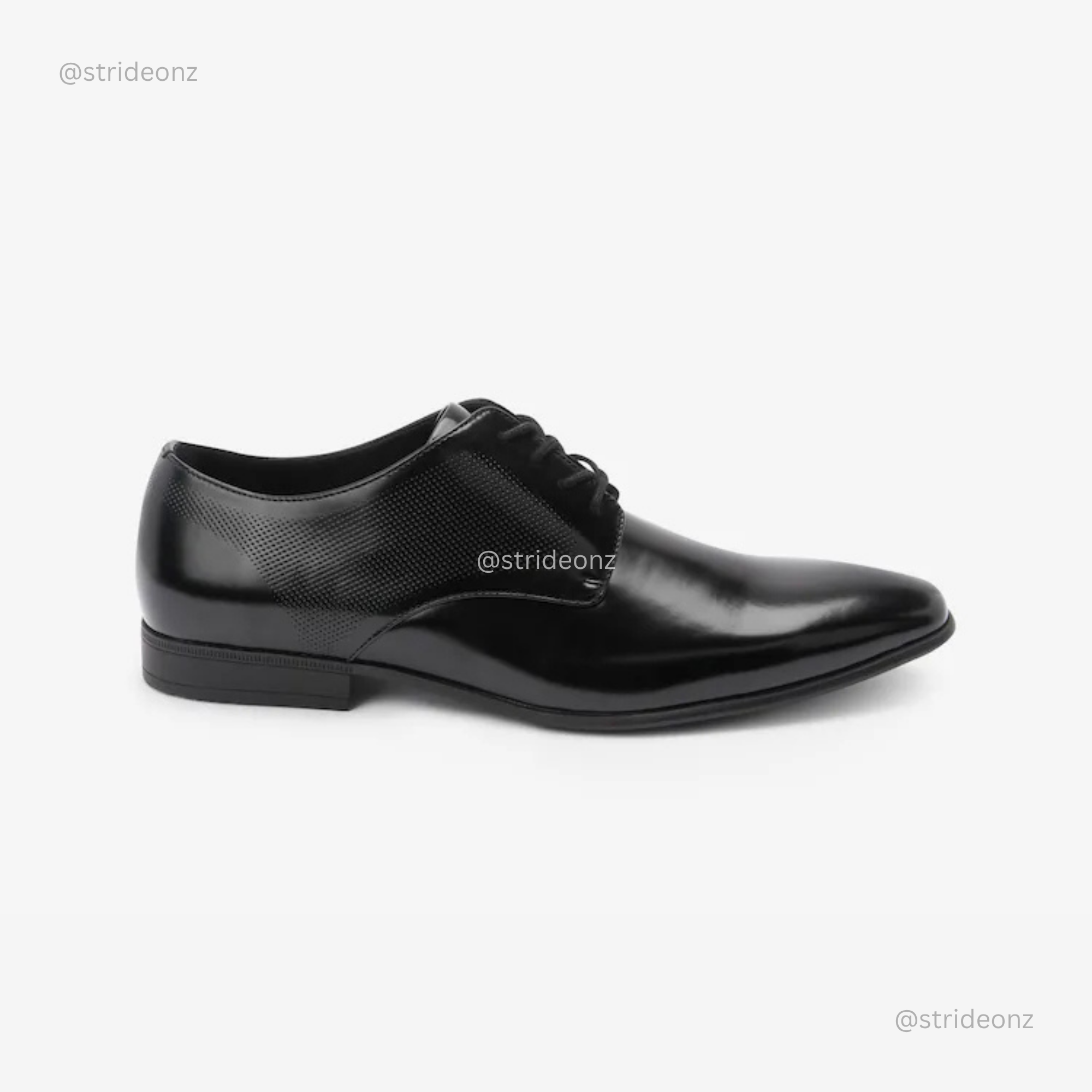 Black Hi-shine Derby Lace