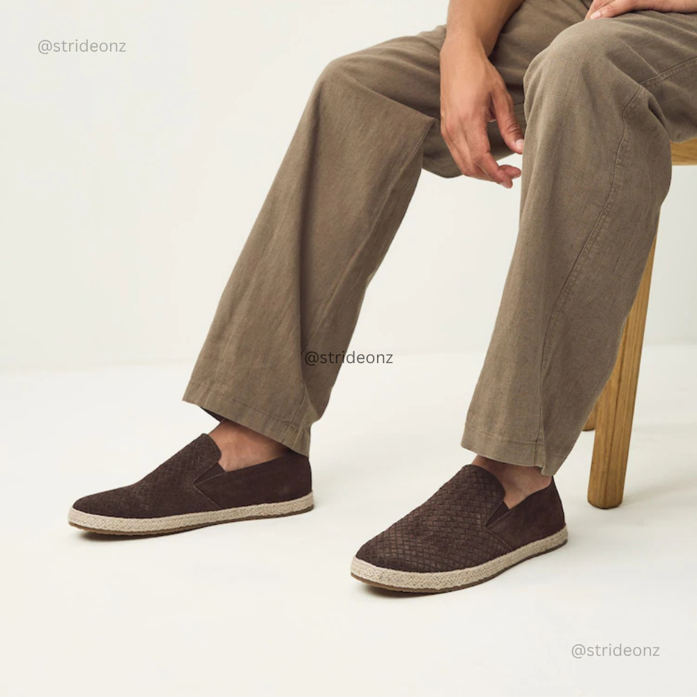 NEXT Brown Suede Woven Espadrille (4)